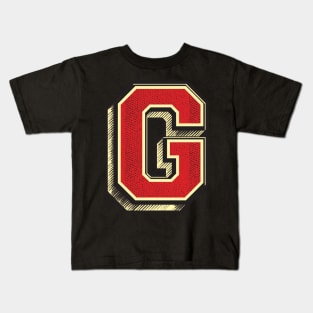 Gorgeous Letter G ✪ Vintage Retro Type attractive Gift Idea For your loved ones Kids T-Shirt